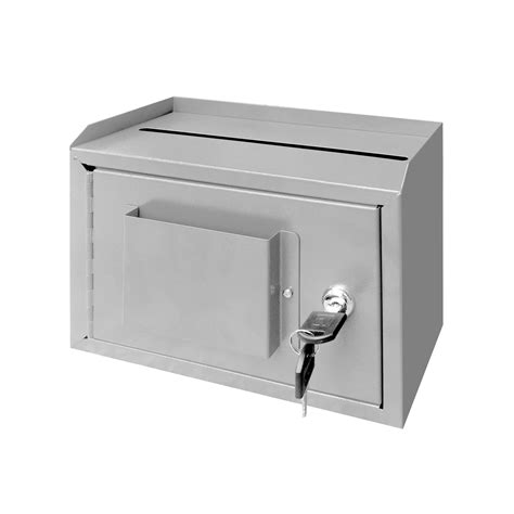 fixturedisplays metal wall-mountable interoffice mailbox donation box 10x7.2x3|FixtureDisplays Mailboxes You'll Love .